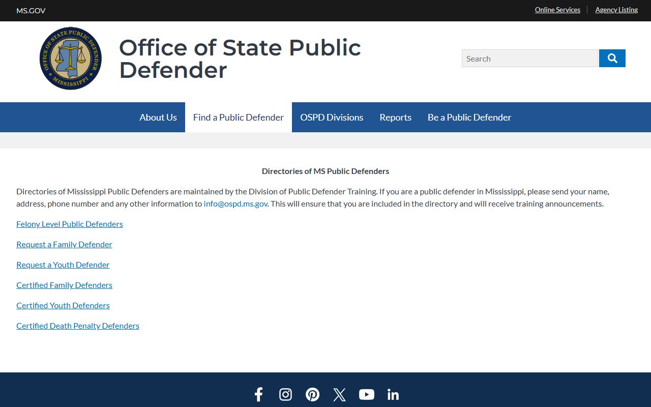 Yazoo County arrest records and court charges public defender reference