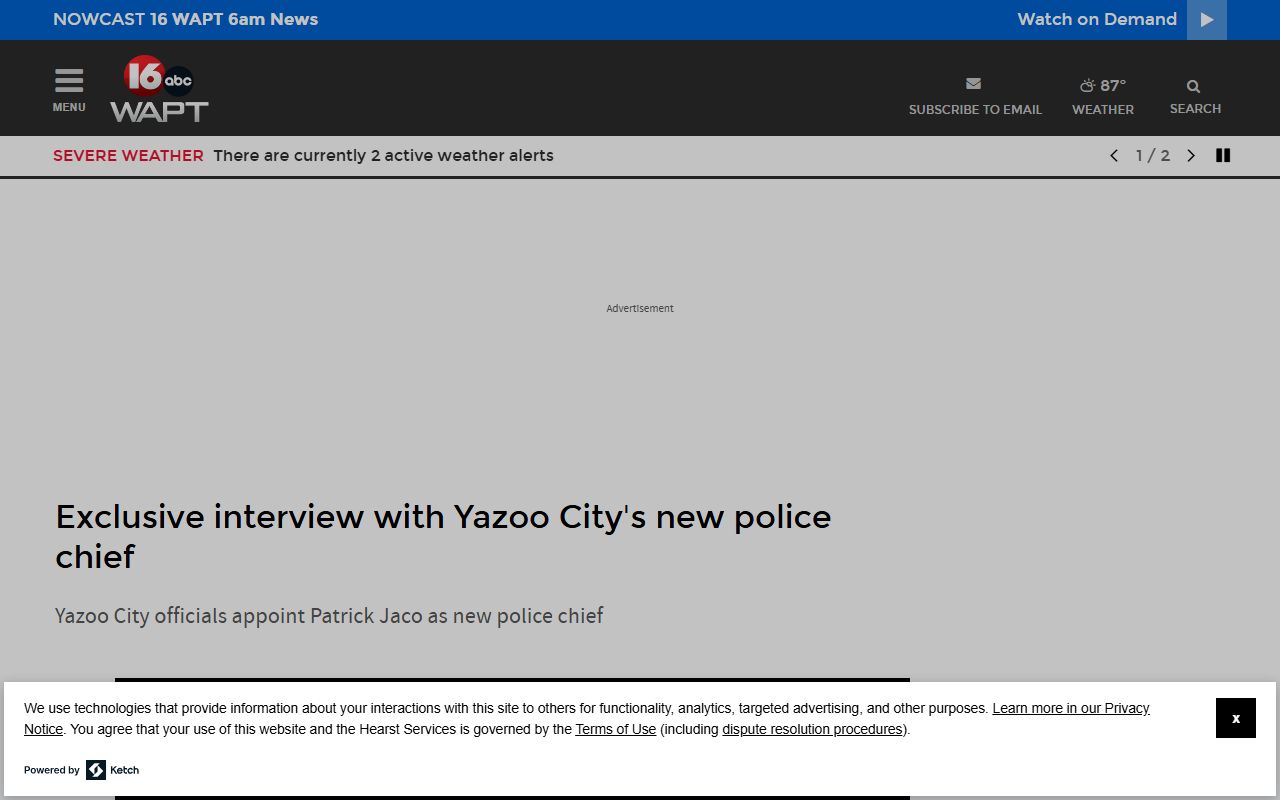 Yazoo County warrant records and Yazoo City police leadership news coverage